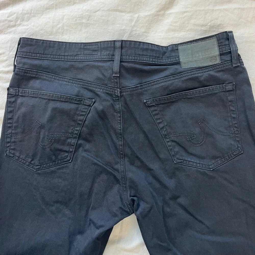 AG Adriano Goldschmied The Protege Straight Leg Mens Jeans 36x34 Black Stretch‎